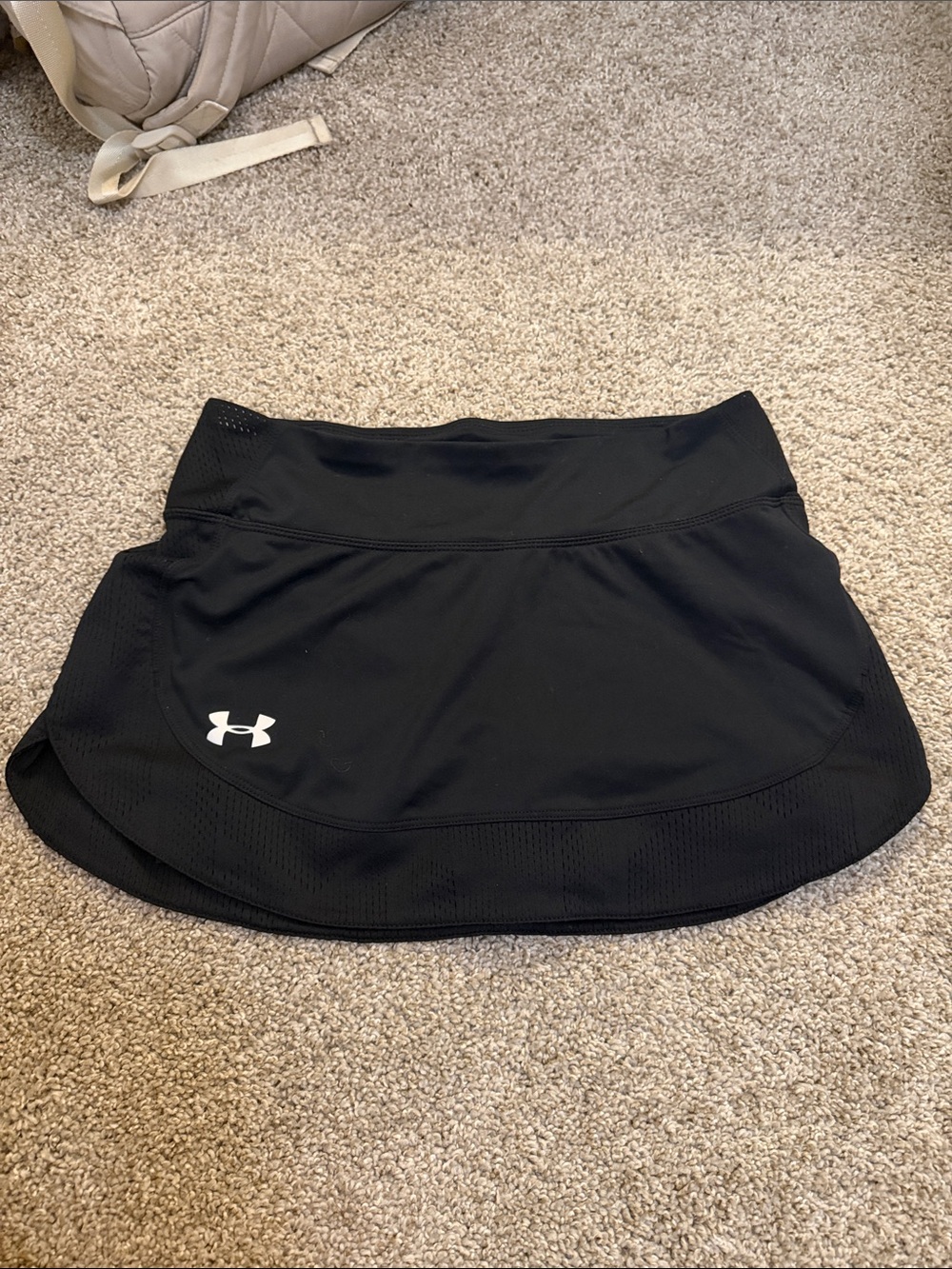 Under Armour Black Performance Sport Skirt with White Logo